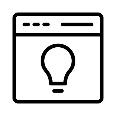 Ağ vektörü ince çizgi simgesi