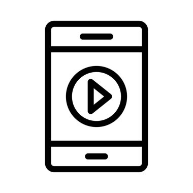 telefon vektörü ince çizgi simgesi