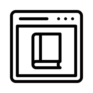 çevrimiçi vektör ince çizgi simgesi