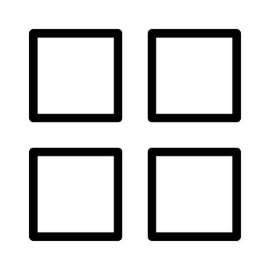 ızgara vektör ince çizgi simgesi