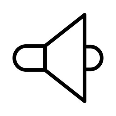 ses vektörü ince çizgi simgesi