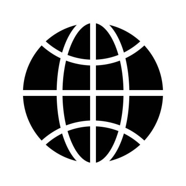 tarayıcı vektörü glyph düz simgesi