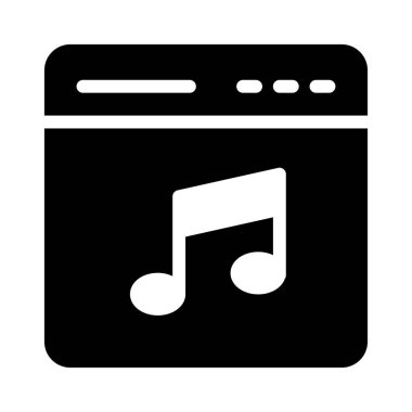 Web sayfası vektör simgesi düz simgesi