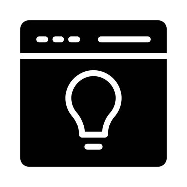 Web vektör simgesi düz simgesi