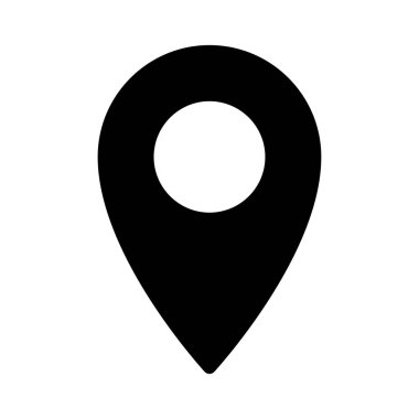 pin vektör düz simgesi