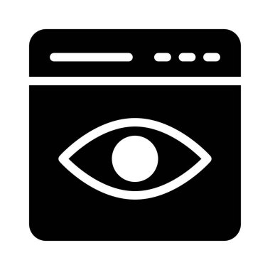 göz vektörü simgesi düz simge