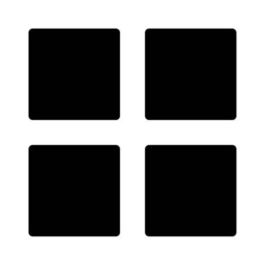 ızgara vektör düz simgesi