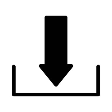 Vektör glyph düz simgesini kaydet