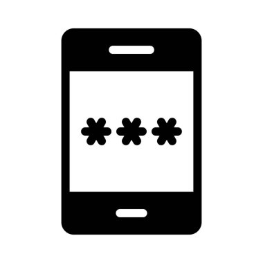 vektör düz simgesini kilitle