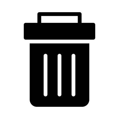Çöp vektörü düz simgesi