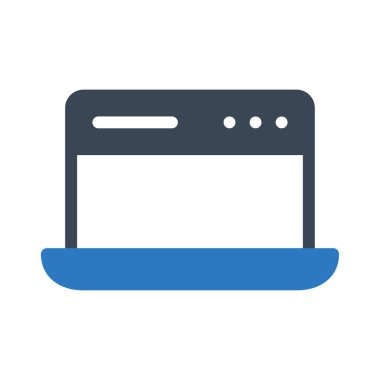 tarayıcı vektör renk simgesi