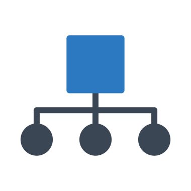 bağlantı vektörü renk simgesi