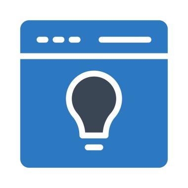 Web vektörü renk simgesi