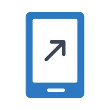 ok vektörü renk simgesi