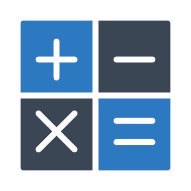 Matematik vektörü renk simgesi