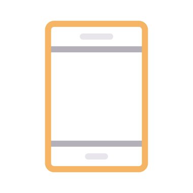 telefon vektörü renk çizgisi simgesi