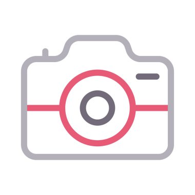 DSLR vektör renk çizgisi simgesi