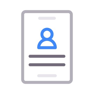 kullanıcı vektörü renk çizgisi simgesi