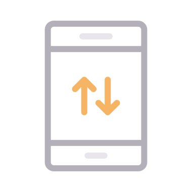 veri vektörü renk çizgisi simgesi