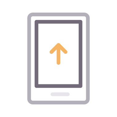 mobil vektör renk çizgisi simgesi