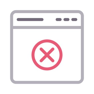 sayfa vektör renk çizgisi simgesi