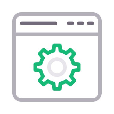 sayfa vektör renk çizgisi simgesi