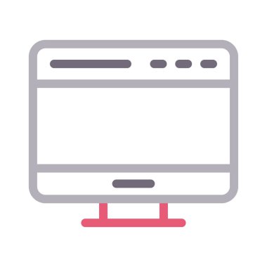 sayfa vektör renk çizgisi simgesi