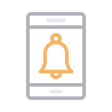 bildirim vektörü renk çizgisi simgesi