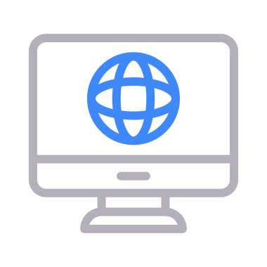 Web vektör renk çizgisi simgesi