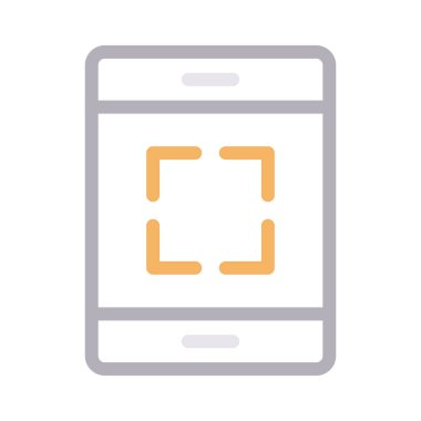 telefon vektörü renk çizgisi simgesi