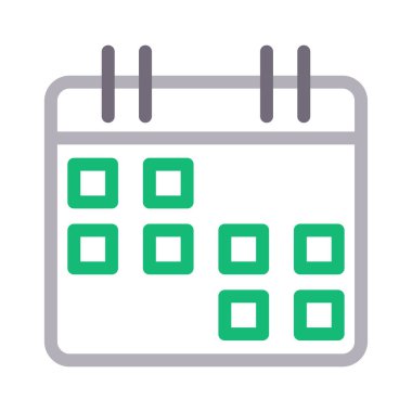 tarih vektör renk çizgisi simgesi