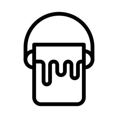 boyama vektörü ince çizgi simgesi