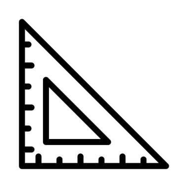 vektör ince çizgi simgesini ölç