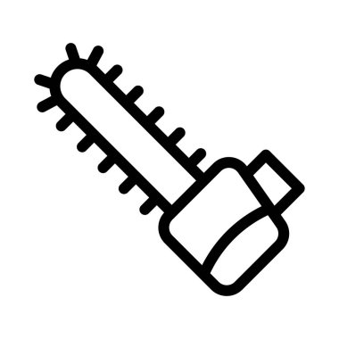 Bıçak vektörü ince çizgi simgesi