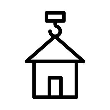 kanca vektör ince çizgi simgesi