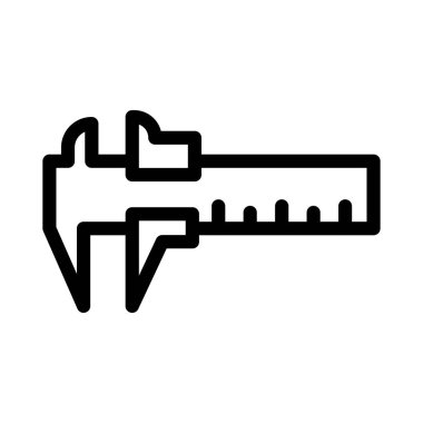 vektör ince çizgi simgesini ölç