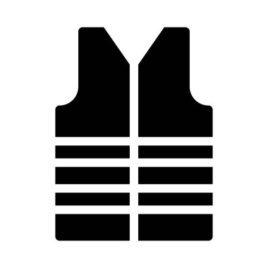 Güvenlik vektörü simgesi düz simgesi