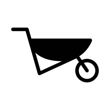 El kamyonu vektör düz simge