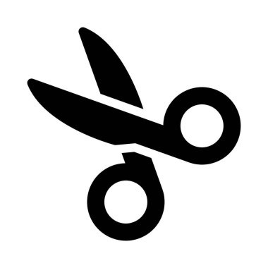 vektör düz simgesini kes