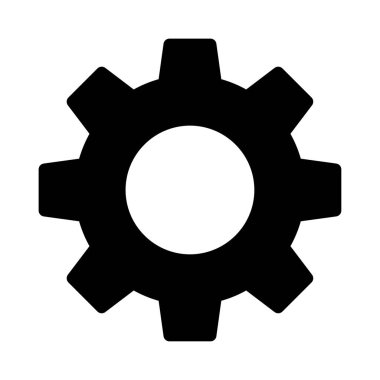 dişli vektör simgesi düz simge