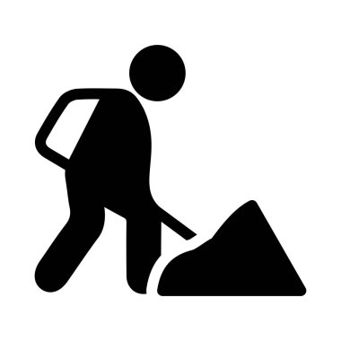 işçi vektör simgesi düz simge