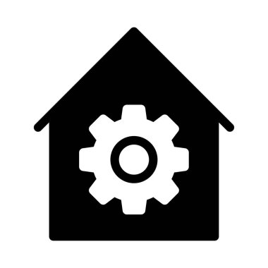 dişli vektör simgesi düz simge