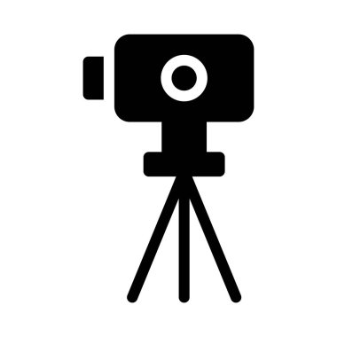 kamera vektör simgesi düz simge