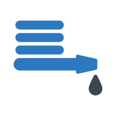 Hortum vektörü renk simgesi