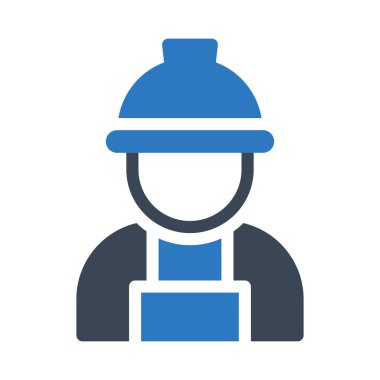 Mühendis vektör renk simgesi