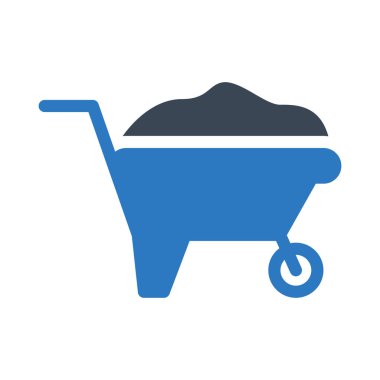 El kamyonu vektör renk simgesi