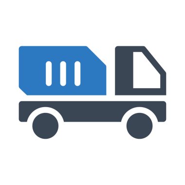 kamyon vektör renk simgesi