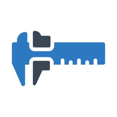 Vektör kabartma renk simgesini ölç