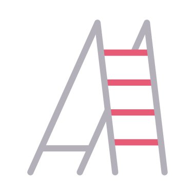 merdiven vektörü renk çizgisi simgesi