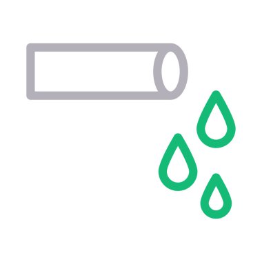 su vektörü renk çizgisi simgesi